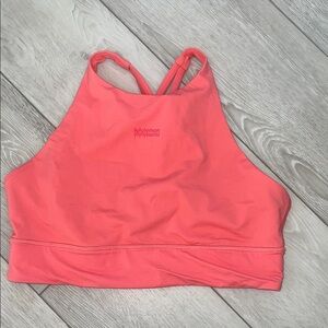 Lululemon Free to Be Bra Wild High-Neck Coral Pink Size 12